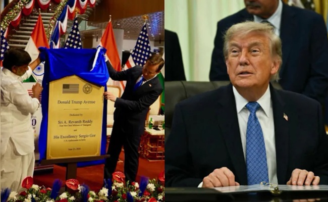 Trump Thanks India After Hyderabad Road Is Named After Him