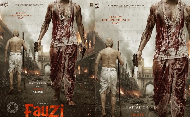 Prabhas' Fauzi Perfect Independence Day Poster