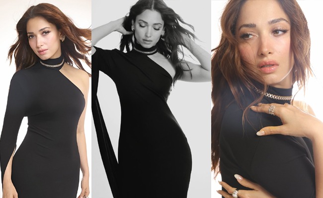 HOT: Milk Beauty In Chic Black Dress