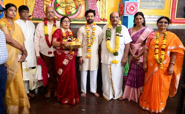 Agadha Starts Promotions Jathara From Pochamma Temple