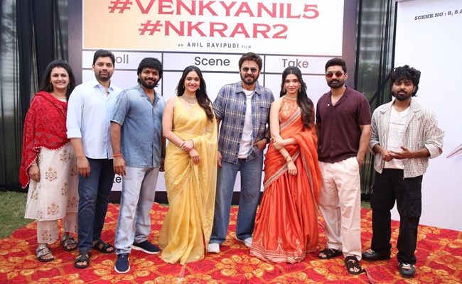 Venky, NKR, Anil Ravipudi’s Film Launched Auspiciously