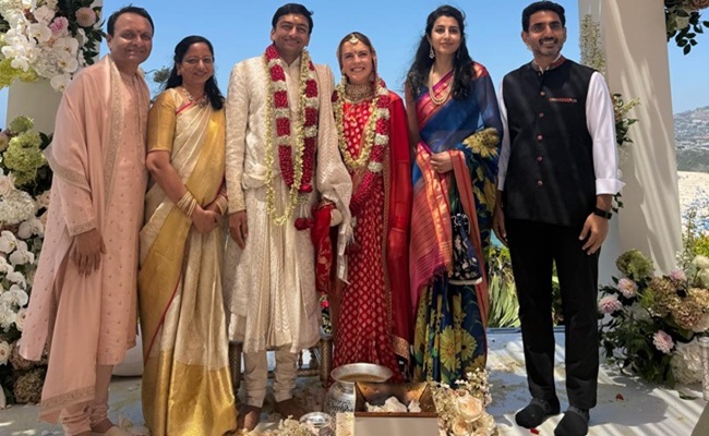 Nara Lokesh Attends Dr Raja's Son's Wedding in the US