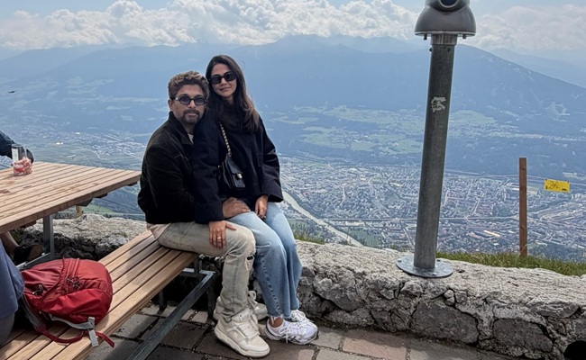 Allu Arjun Takes Family Holiday in Austria Amid Raaka Shoot