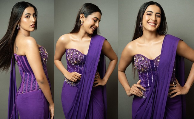 HOT: Konidela Beauty Poses In Purple