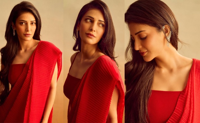 HOT:  'Peddi' Beauty's Pose In Red