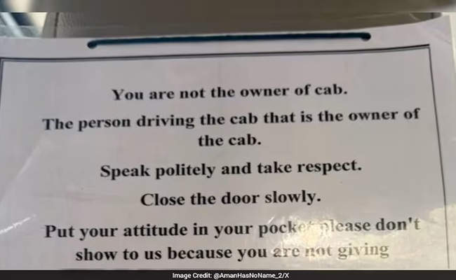 Viral: Hyderabad Driver's 'Strict Rules' Spark Online War