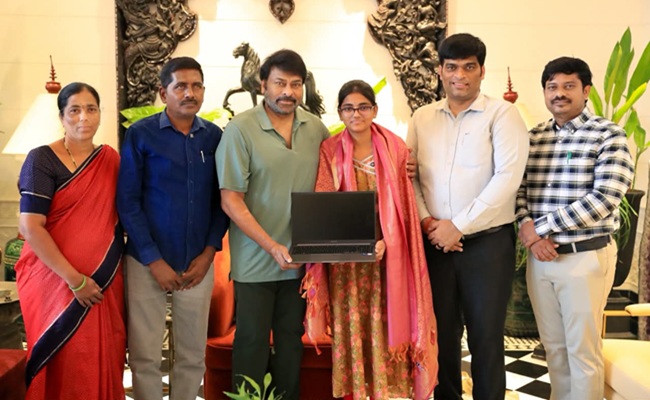 Chiranjeevi Fulfills The Dream Of EAPCET Topper