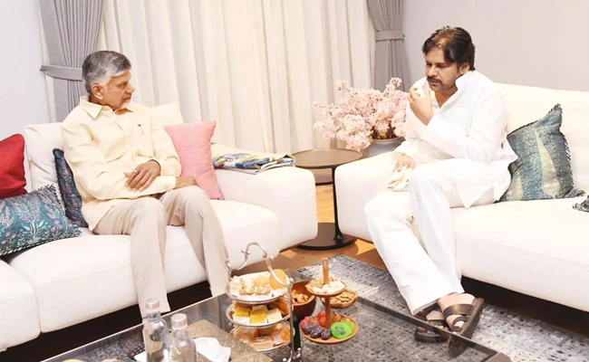 Naidu, Lokesh trying to keep Pawan in good humour!