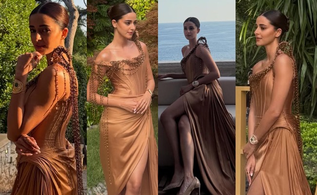HOT: Slim Beauty Blossoms In Satin Glamour