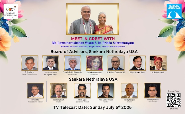 Sankara Nethralaya Appoints Lakshmi Narasimha Vasan as ABM