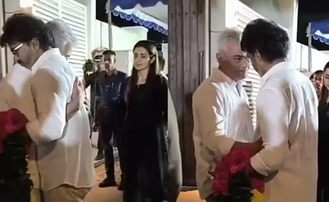 Watch: Vijay, Trisha Visit Ajith In Emotional Moment