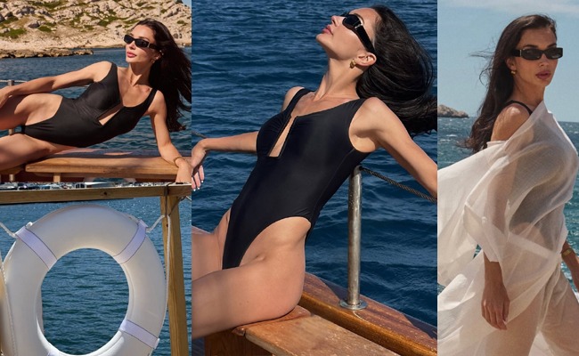 HOT: Lady In Monokini Turns Heads By Seaside