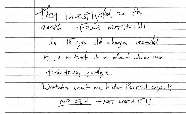 Purported Epstein Suicide Note Is Released
